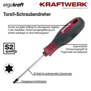 Kraftwerk 4125-08 ergokraft Torx®-Schraubendreher T8