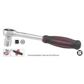 Kraftwerk 3218 Drehgriff-Umschaltknarre 3/8 Zoll