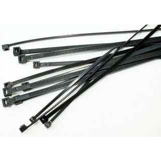 schwarz Monoprice abnehmbare Kabelbinder 30 cm 22 kg 100 Stück/Packung 