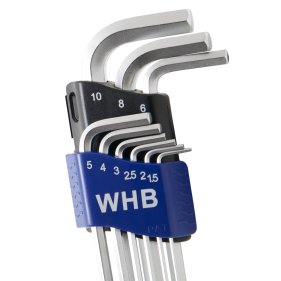 WHB Tools 3602 Kugelkopf-Sechskant-Stiftschlüssel-Satz 1.5-10mm 9-tlg.
