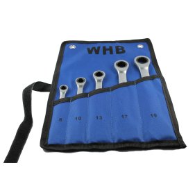 WHB-Tools 4400-05 Ring-Ratschenschl&uuml;ssel-Satz 5-tlg. mit Rolltasche