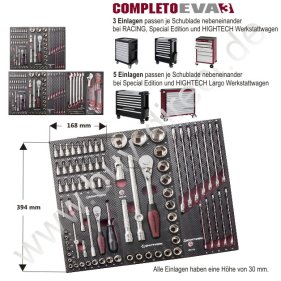 Kraftwerk 4933 Completo EVA3 Werkzeug-Zusammenstellung...