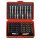 WHB Tools 3090 Farb-Bit-Box/Bitsatz 1/4 Zoll 71-teilig rot