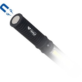 LED Stift Lampe Pen Light 2-in-1 COB LED schwarz