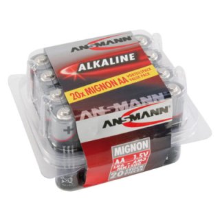 Ansmann Alkaline Mignon-Batterie AA im 20er Sparpack