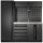 Kraftwerk 3964A-BLK-IX Mobilio 3-Element-Werkstatt-Schranksystem schwarz Inox