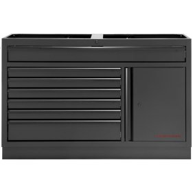 Kraftwerk 3964-02-W-BLK Mobilio Werkzeugschrank mit 7...