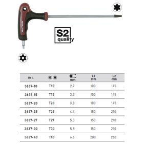 Kraftwerk 4900-26K Completo Torx-T-Griff-Schraubendreher-Koffer 7-tlg.